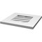 Ekena Millwork Diamond Surface Mount PVC Gable Vent: Functional, w/ 3-1/2"W x 1"P Standard Frame, 22"W x 22"H GVPDI22X2201SF - alternate 5